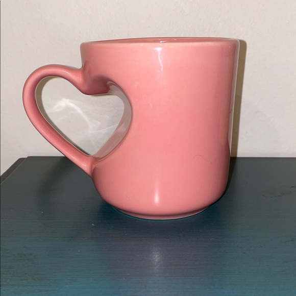 Threshold Pink Heart Handle Mug - Picture 3 of 3